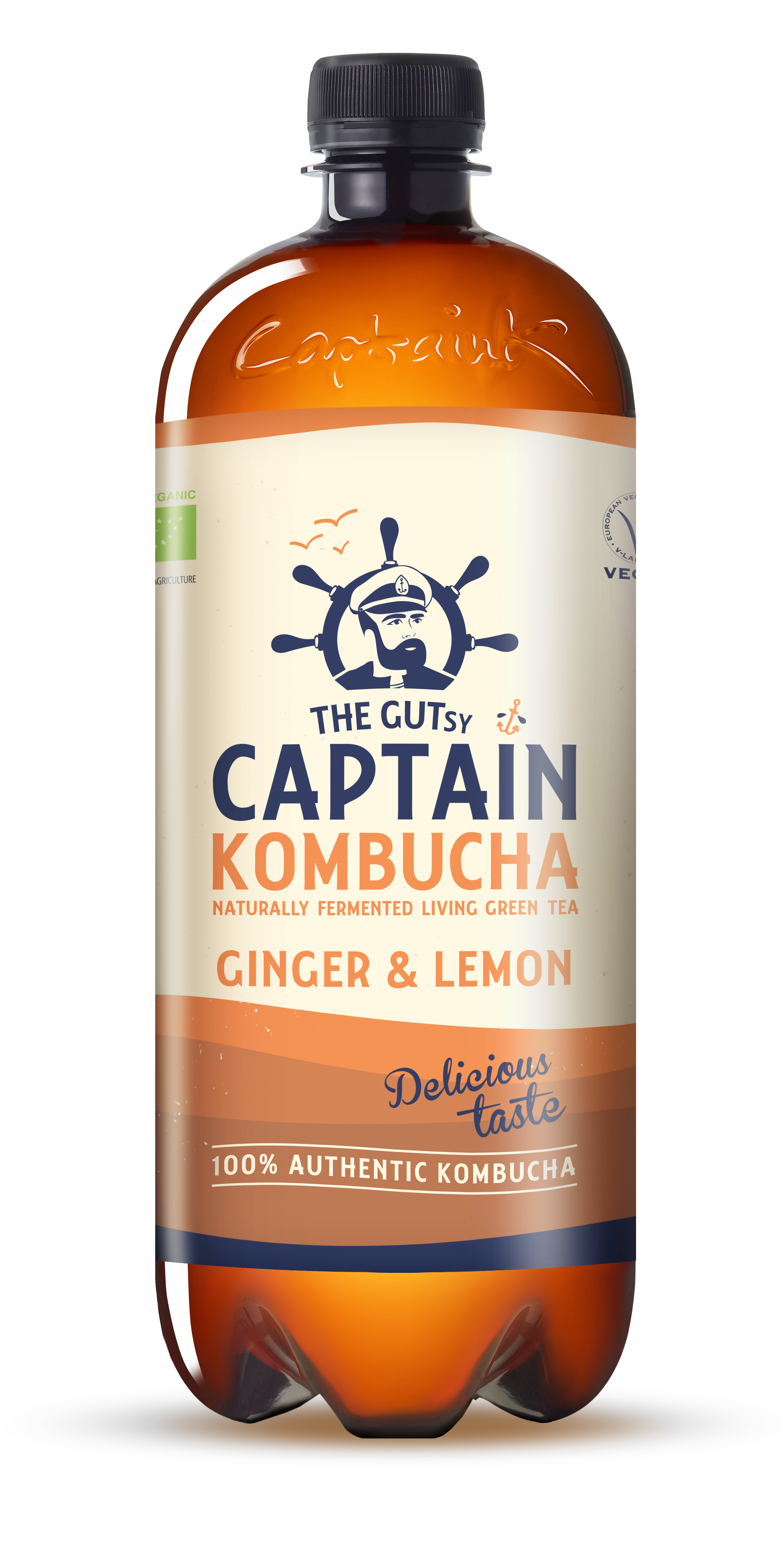 The Gutsy Captain Kombucha Ginger Lemon BIO